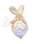 Doudou Hračka bílý kamarád králíček 24 cm