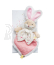 Doudou Hračka růžový kamarád králíček 24 cm
