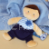 Doudou Julijou Panenka 18 cm modrá