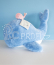 Doudou Plyšová modrá velryba 60 cm