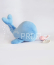 Doudou Plyšová růžová velryba 15 cm