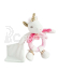 Doudou Plyšové chrastítko jednorožec 17 cm