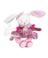Doudou Plyšové chrastítko králíček 19 cm