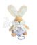 Doudou Plyšový králíček hrající melodii 20 cm bílý