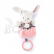 Doudou Plyšový králíček hrající melodii růžový 20 cm