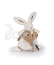 Doudou Plyšový králíček s muchláčkem 25 cm béžová