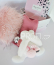 Doudou Plyšový králíček s růžovou bambulkou 25 cm