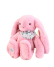 Doudou Plyšový králíček s šátkem růžový 35 cm