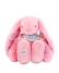 Doudou Plyšový králík XXL s šátkem růžový 50 cm