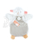 Doudou Plyšový maňásek ovečka 25 cm