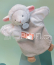 Doudou Plyšový maňásek ovečka 25 cm