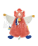 Doudou Plyšový usínáček dinosaurus oranžový 25 cm