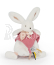 Doudou Plyšový zajíček s muchláčkem 25 cm starorůžová