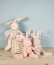 Doudou Růžový plyšový králík z  BIO bavlny 25 cm