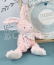 Doudou Růžový plyšový králík z  BIO bavlny 25 cm