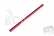 Držák ocasního nosníku - červený (228P)