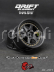 DS Racing Drift Element 6 Spoke disky, Trojitý černý se zlatými nýty, 2 ks