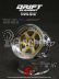 DS Racing Drift Element 6 Spoke disky, Zlaté, chromový okraj, 2 ks