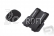 Dvojitý utahovací suchý zip pro baterie,rx a nádrže (černý)