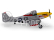 E-flite P-51D Mustang 0.49m Detroit Miss SAFE Select BNF Basic