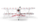 RC letadlo E-flite Waco 0.55m SAFE Select BNF Basic bílé