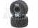 ECX Kolo s pneu, šedý disk (2): Axe MT