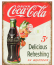 Edicola Accessories Metal Plate - Coca-cola 5 Cts 1:1