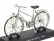 Edicola Bicicletta Velo De Dame Bicycle 1950 1:15 Stříbrný Chrom