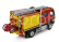 Edicola Gallin Aebi Mt 750 Vpi Tanker Truck Fire Engine Marines Marseille 2017 1:43 Červená Žlutá