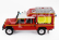Edicola Land rover Defender 130 Pick-up Closed Sdis Vehicule D'intervention En Mileu Perilleux De La Loire Fire Engine 1986 1:43 Červená Žlutá Stříbrná