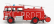 Edicola Mercedes benz Lp911 1113 Požární vůz 1975 1:43, červená