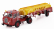 Edicola Pegaso Mofletes Diesel Tanker Truck Campsa Fuel 1949 - Without Card Box 1:43 Červená Žlutá