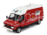 Edicola Peugeot J5 Maxum Van Fire Engine Secours D'urgence Aux Asphyxies Et Blesses 1982 1:43 Červená Bílá