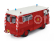 Edicola Peugeot J7 Van Fire Engine 1969 1:43 Červená Bílá