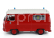 Edicola Peugeot J7 Van Fire Engine 1969 1:43 Červená Bílá