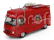 Edicola Peugeot J7 Van Fire Engine Service Departemental De Protection Contre L'incendie Puy De Dome 1969 1:43 Red