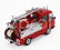 Edicola Peugeot J9 Desautel Fire Engine 1982 1:43 Červená Stříbrná