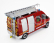 Edicola Renault Master Van Secours D'urgence Fire Engine 2003 1:43 Červená Bílá Stříbrná