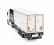 Eligor DAF Xg Truck Semi-frigo T2l Transports 2021 1:43 Bílá Modrá