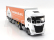 Eligor Iveco fiat S-way Np Truck Telonato Weldom Transports 2021 1:43 Bílá Oranžová