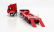 Eligor Iveco fiat Stralis 480xp Truck Rimorchio Pianale Trasporto Mezzi Movimento Terra Vigili Del Fuoco 2016 1:43 Red