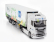 Eligor Scania S500 Semi Frigo Truck Cassonato Steff Bonduelle 2024 1:43 Bílá Zelená
