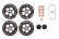 Exway Sada kol Cloud Wheel Rover Scarlet Red pro Atlas 2WD