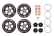 Exway Sada kol Cloud Wheel Rover Scarlet Red pro Atlas Pro 4WD