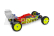 F2 - B6/B6D čirá karoserie včetně Aero křídla - lehká váha (pro ASSO B6 / B6D)