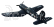 RC letadlo F4U Corsair - ARF (modrá, el. zatahovací podvozek)