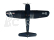 RC letadlo F4U Corsair - ARF (modrá, el. zatahovací podvozek)