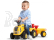 FALK - Dětské odrážedlo Baby Komatsu s vlečkou, lopatkou a hrabičkami