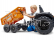 FALK - Šlapací traktor Case IH Beckhoe s nakladačem, rypadlem a vlečkou