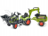 FALK - Šlapací traktor Claas Arion 410 s nakladačem, rypadlem a vlečkou